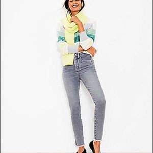 High rise skinny jeans